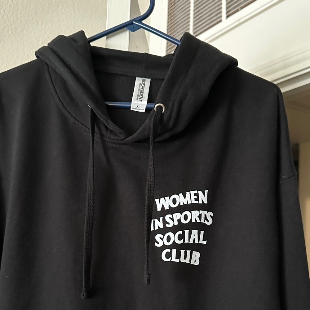 Adidas Black and White Long Sleeve Hoodie